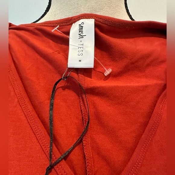 Smash + Tess One Piece Womens M Red Saturday Romper Lounge Bamboo Jumper - Picture 2 of 4